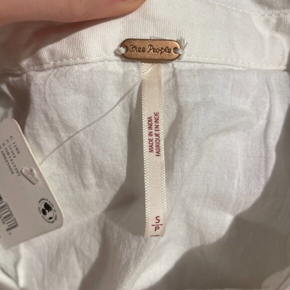 Free People Thea Mini Dress in Ivory S - Picture 9 of 12